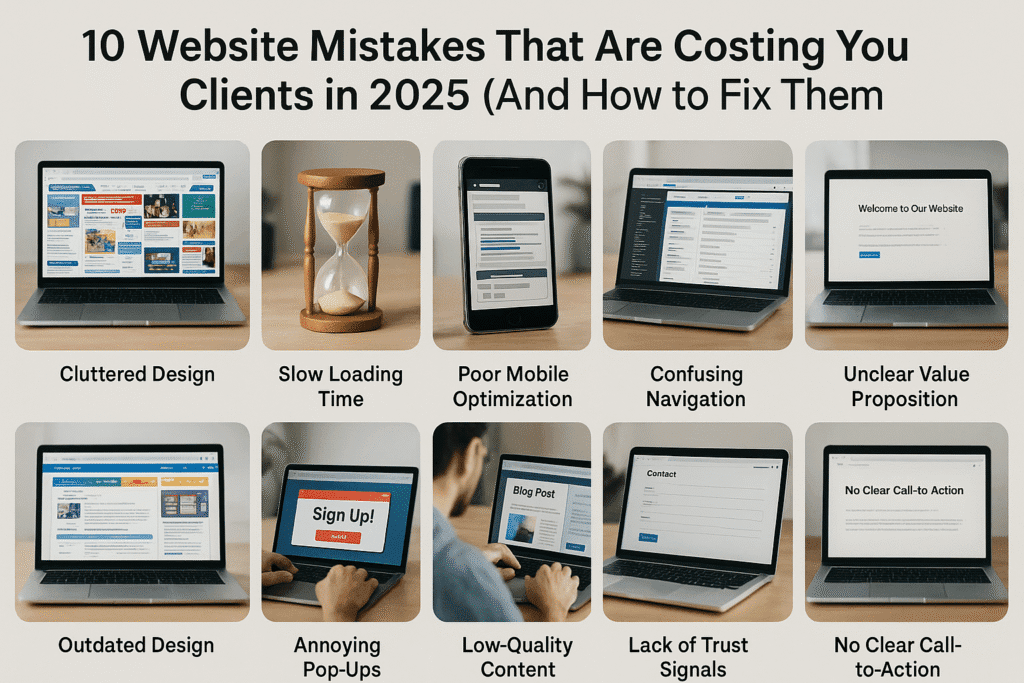 website mistakes 2025