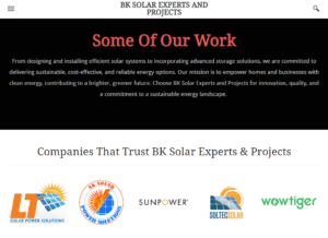 Affordable South African Marketing - website bk solar