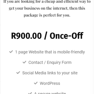 Website Landing Page