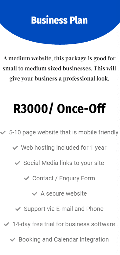 Website Business Plan